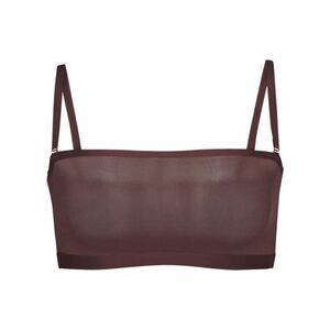 SKIMS NWT Sheer Sculpt Bandeau in the color cocoa size XXS